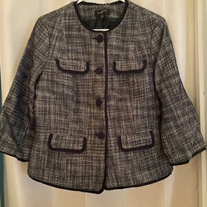 Talbot’s Navy and White 3/4 shelve jacket